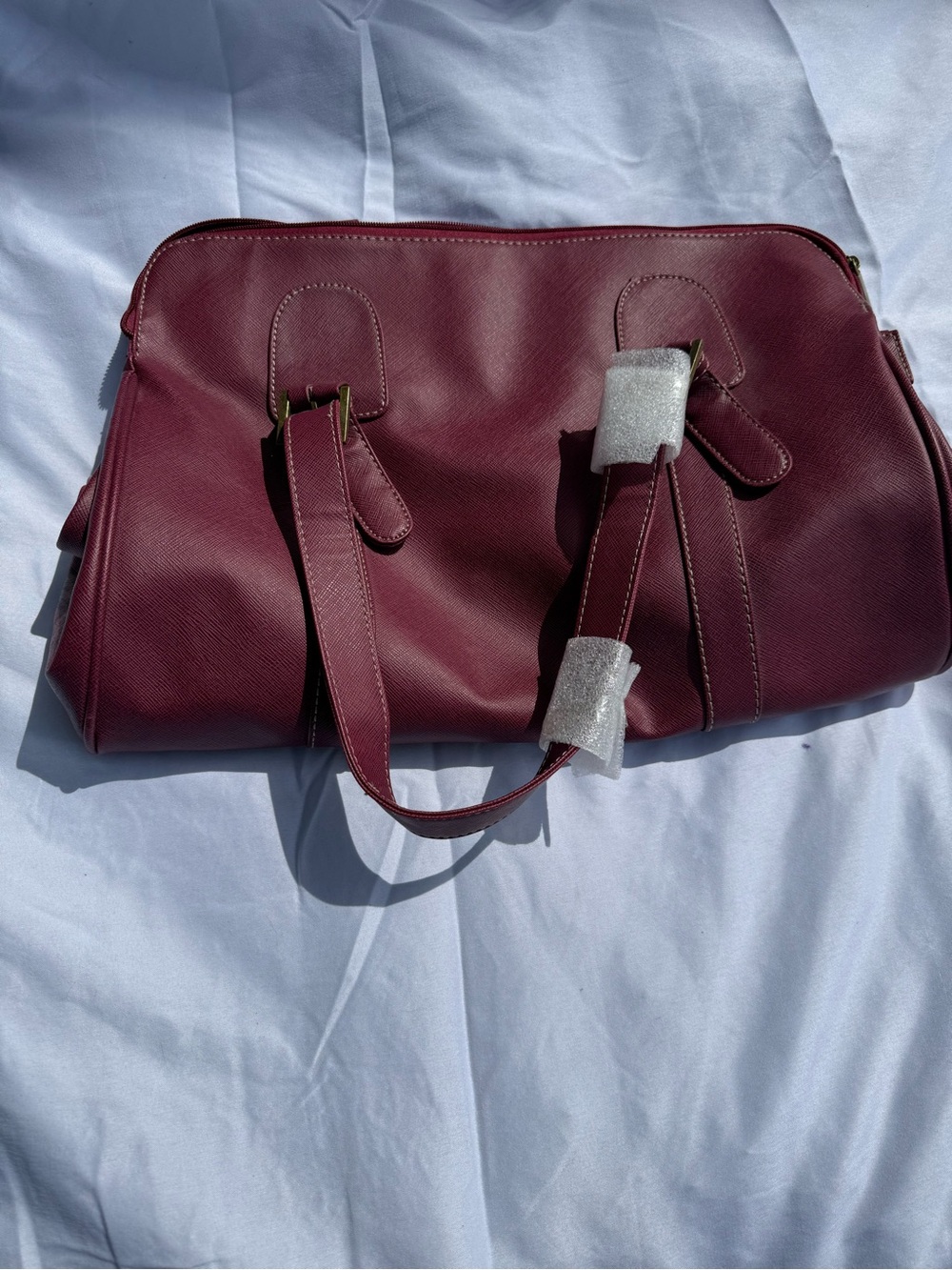 Women's Burgundy Satchel Handbag